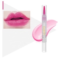Vente en Gros de Tubes de Brillant à Lèvres 5ml avec Boîte et Logo Lèvres roses Brillant à Lèvres à Lumière Permanente Tatouage Après-Soin Marque Privée