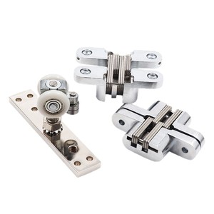 Quincaillerie pour porte pliante, charnière en acier inoxydable de type C, roulement silencieux pour porte intérieure à plusieurs panneaux en bois - Product Image 1