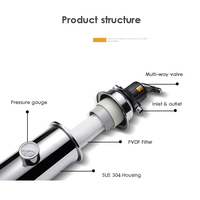 Système de filtre à eau domestique de haute qualité PVDF UF 3500 L/H avec vanne de vidange