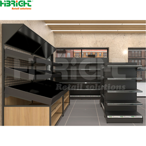 Étagères Offre Spéciale de gondole de supermarché d'affichage de légumes de conception de disposition d'épicerie de service à guichet unique en acier robuste - Product Image 1