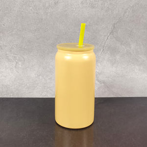 USA Warehouse 16oz Stainless Steel Matte Candy Beer Can Tumbler Double Walled 16oz Sublimation <span class=keywords><strong>Cups</strong></span> com Color <span class=keywords><strong>Lid</strong></span> e Straw - Product Image 6
