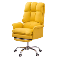 Chaise de bureau exécutive à dossier haut en cuir PU, ergonomique, avec support lombaire, pivotante, réglable en hauteur, directement de l'usine