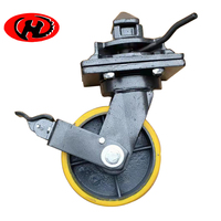 Roue à double roue de 8 pouces, kg, super résistante, conteneur livraison standard ISO, roulette avec verrou torsadé