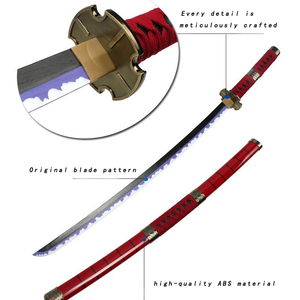 Espada de Madera Sandai Kitetsu de Luffy y <span class=keywords><strong>Zoro</strong></span> con Diseño Original para <span class=keywords><strong>Cosplay</strong></span> de Anime - Product Image 4