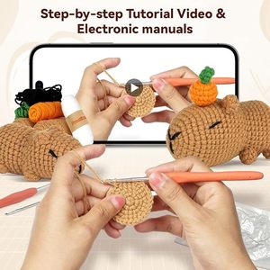 Kit de Ganchillo para Animales Ute, Paquete de Materiales para Amigurumi, Fácil para Principiantes, Muñeco de Mascota Creativo, Decoración de Escritorio - Product Image 3