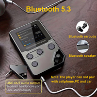 Lecteur de musique MP3 C5 avec boîtier métallique, molette de défilement, 16 Go, son sans perte et fonction d'entrée ligne