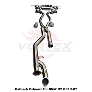 Vortex SS304 Stainless Steel Equal Length Exhaust System for BMW G87 M2 S58 Twin Turbo Valved <b>Kit</b> - Product Image 4