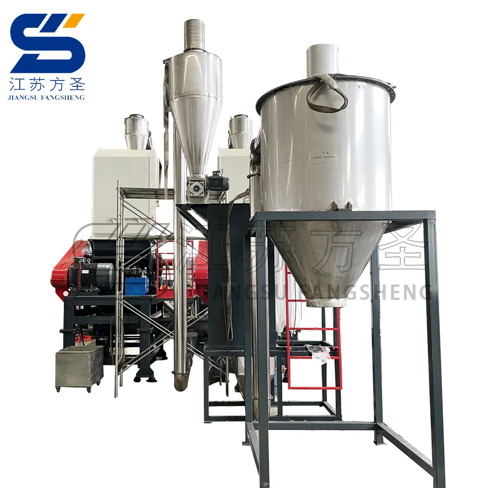 Stainless Steel Polythene Plastic Recycling Machine for Crushing Washing Recycling Plant