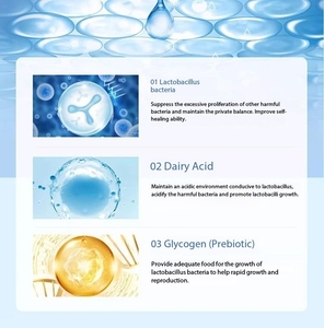 Gel antibatterico probiotico sicuro per la riparazione cervicale femminile l'equilibrio vaginale pH lenisce l'infiammazione naturale erbe estratto vegetale - Product Image 3