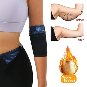Recortador de neopreno para sauna, bandas para el sudor que atrapan el calor, <span class=keywords><strong>mangas</strong></span>, envolturas efectivas para perder grasa, 1 par - Product Image 2