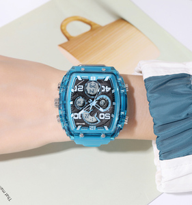 Montre sport numérique à double fuseau horaire SKMEI 2603 tendance pour homme, noire, personnalisée, résistante à l'eau 5 ATM, bracelet - Product Image 6