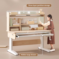 Prix usine hauteur réglable enfants bureau d'apprentissage fabricant en gros en bois ergonomique enfants table d'étude pour enfant