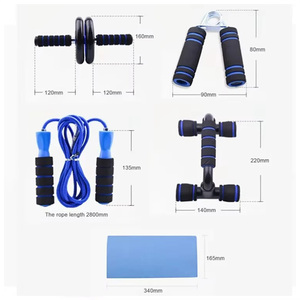 Kit Fitness con rullo addominale 5-<span class=keywords><strong>in</strong></span>-1 Set attrezzatura <span class=keywords><strong>per</strong></span> esercizi Fitness <span class=keywords><strong>per</strong></span> allenamento <span class=keywords><strong>in</strong></span> Abs <span class=keywords><strong>per</strong></span> la <span class=keywords><strong>palestra</strong></span> di casa - Product Image 6