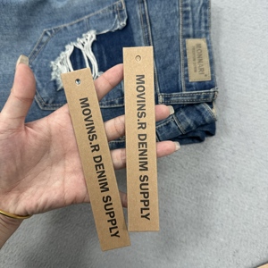 Nhãn treo với cáp treo miễn phí sản phẩm giấy đu đặc biệt Thẻ Treo cho quần áo may mặc - Product Image 1