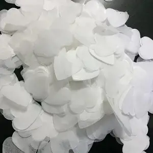 Kutsal düğün biyobozunur beyaz kağıt konfeti parti Popper hava basıncı konfeti top düğün festivali parti için