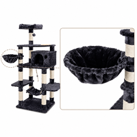 Arbre à chat d'intérieur moderne multi-niveaux en sisal et peluche, vente en gros du fabricant