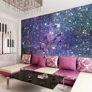 Papier peint panoramique de haute qualité, tapisserie originale pour plafond, galaxie, univers, nébuleuse, étoiles, salon, arrière-plan de télévision