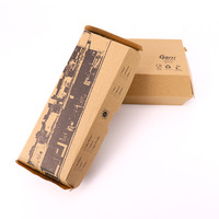 Boîte à hamburger personnalisée avec logo imprimé, recyclable, auto-érectible, avec poignée et compartiment pour frites, emballage alimentaire à emporter, finition brillante avec lamination UV