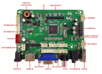 Placa Controladora Universal TSUX9 para TV LCD, Actualización de Firmware por USB, Entrada de Señal de Audio BNC VGA AV, Compatible con TV 1920x1080