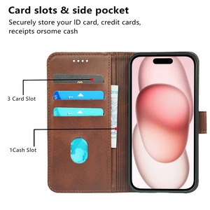 เคสโทรศัพท์แบบกระเป๋าสตางค์แม่เหล็กพร้อมช่องใส่บัตรเครดิตสำหรับ Motorola Edge 50 Fusion G52J 5G II G53Y G53S G84 E14 G04s G24 <span class=keywords><strong>G</strong></span> 5G 2024 - Product Image 4