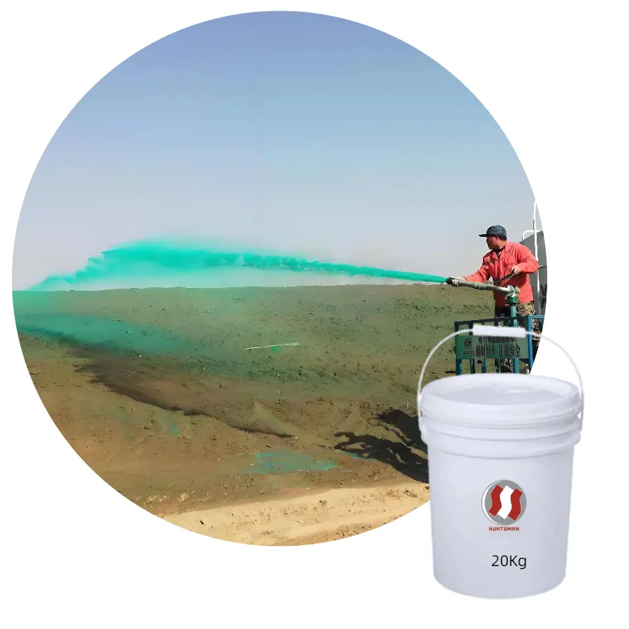 Agen pemasangan pasir pengeringan cepat untuk membuat proyek jalan pencegahan pasir dan penindasan debu polimer akrilik dalam bentuk utama