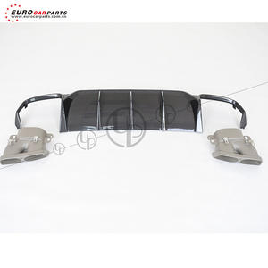 2014Y ~ W212 E63 E63S Auto Auto in fibra di carbonio kit posteriore anteriore parti del diffusore labbro con le punte del tubo di scarico - Product Image 6