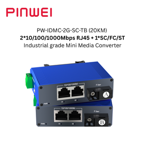 <span class=keywords><strong>Switch</strong></span> di Rete Industriale Mini <span class=keywords><strong>10</strong></span>/100Mbps <span class=keywords><strong>Gigabit</strong></span> 1-8 Porte con Porta Fibra SC/FC/ST/SFP, <span class=keywords><strong>Switch</strong></span> Ethernet Compatto per Montaggio su Guida DIN - Product Image 2