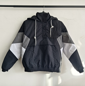 Cộng Với Kích Thước Người Đàn Ông Nylon Áo Khoác Tùy Chỉnh Các Nhà Sản Xuất Chất Lượng Cao Chắp Vá Áo Gió Áo Thun Áo Khoác Ngoài Trời Với Nửa Dây Kéo - Product Image 3