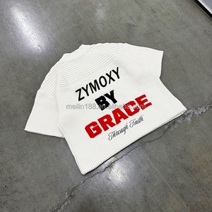 เสื้อสเวตเตอร์คอวีแฟชั่นสตรีทแวร์คุณภาพสูง แขนสั้น ทรงโอเวอร์ไซส์ พรีเมียม คุณภาพเยี่ยม เสื้อสเวตเตอร์ถักทรงหลวม - Product Image 1