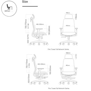 Ergonomische draaibare bureaustoel van mesh met wielen en armleuningen, comfortabele ergonomische bureaustoel van mesh - Product Image 6
