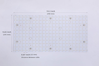 Feuille de panneau LED SXZM Free Cut 300D 24W 3000K-6500K pliable flexible certifié CE pour les comptoirs de cuisine rétro-éclairé Onyx/marbre