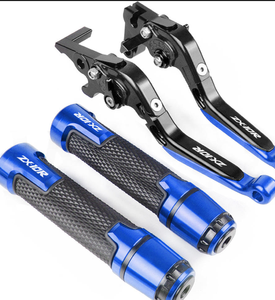 Piezas de Motocicleta CNC Personalizadas con Logotipo, Palanca de Freno y Embrague <span class=keywords><strong>Personalizada</strong></span> para Z900 Z800 Z750 Z1000 ZX10R <span class=keywords><strong>ER6N</strong></span> con Puños y Extremos de Manillar - Product Image 1