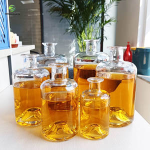 JINGNA reciclable redondo personalizado Super Flint vidrio 375ml 750ml Vacío licor vodka whisky Botella de vidrio - Product Image 4