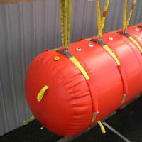 Sac de poids rempli d'eau de récupération et de sauvetage en mer Sacs de levage à air cylindriques