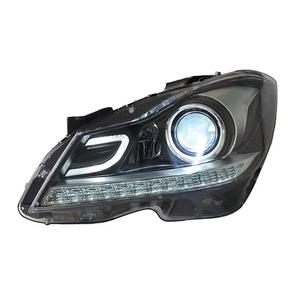YLB - Par de Faros Delanteros Nuevos de 12 V y 6000 K para Mercedes-Benz Clase C W204 C180 C200 <span class=keywords><strong>C26</strong></span> 2011-2014, Bombillas H4 para Reequipamiento/Actualización - Product Image 4