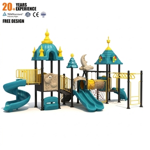 Équipement de terrain de jeu extérieur professionnel pour enfants, série Majestic Fairytale, grand modèle, avec barres de grimpeur - Product Image 1