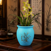 Pots de fleurs en plastique PP robustes en gros avec trou de drainage, légers, durables, style moderne et mignon pour la maison, l'intérieur et le jardin