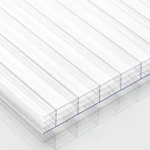 Vier Lagen Van Diffuus Transparant Polycarbonaat Plaat Luifel Holle Plaat Polycarbonaat Plaat