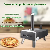 Four à pizza extérieur au bois, four extérieur portable en acier inoxydable de 12 pouces pour la cour, four à pizza extérieur pour la cour