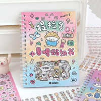 Livre d'autocollants décoratifs Kawaii DIY Lapin Filles Journal Matériel Autocollants Kpop Cadeau pour enfants Papeterie scolaire