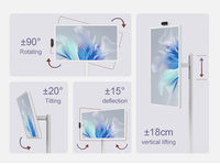 32 Inch Follow by Me Movable Touch Screen Monitor Floor Standing Android Wireless Portable Smart Tv for Home