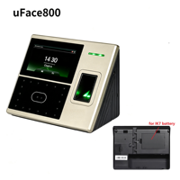 Terminal de contrôle d'accès et de présence multi-biométrique IFace990 UFace800, 3000 visages, 4000 empreintes digitales, WIFI ADM, batterie en option
