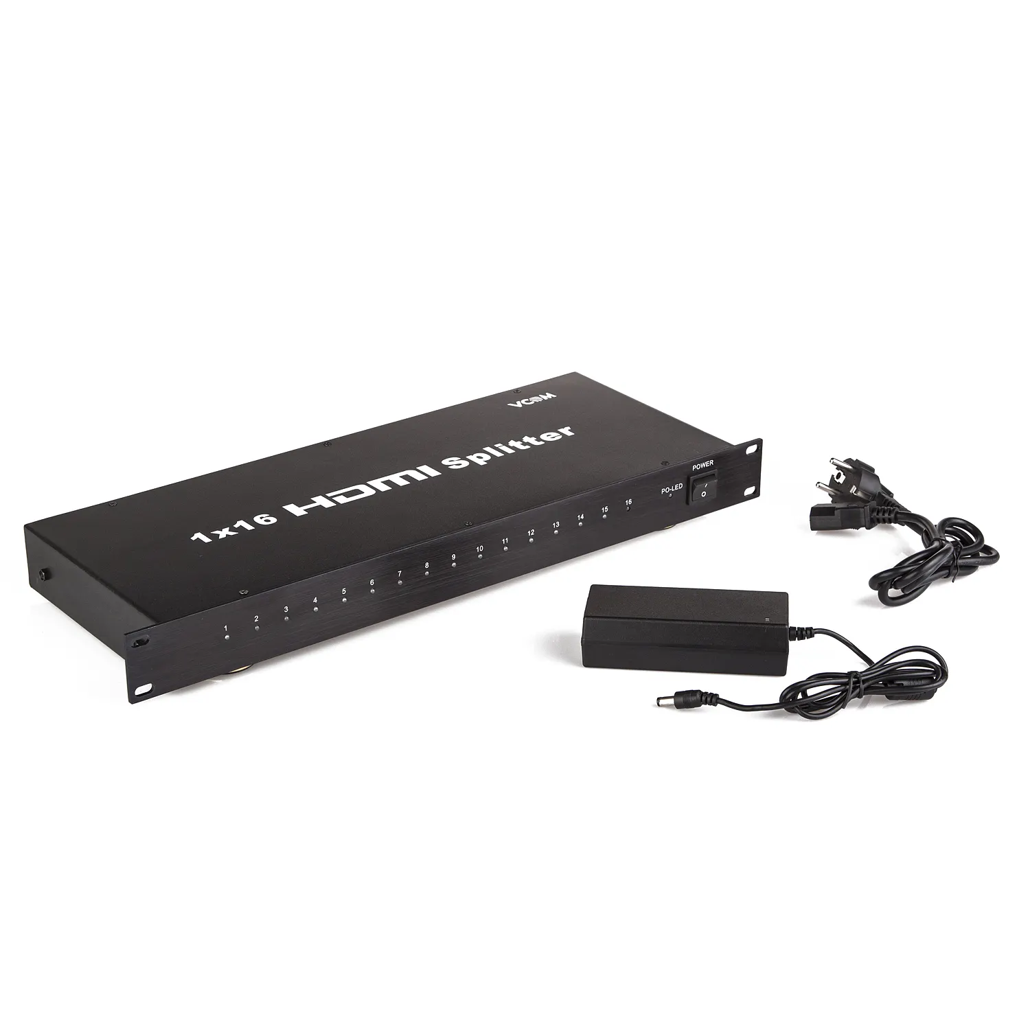HDMI Splitter Full HD 1080P วิดีโอพร้อมจอแสดงผล 1 ใน 16 ออกสําหรับ DVD PS3 Xbox
