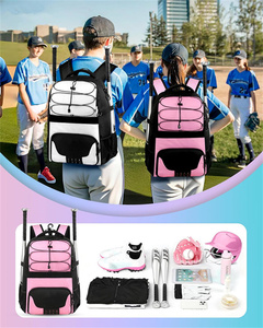 Professional <b>Gym</b> Sports <b>Bag</b> for <b>Kids</b> Youth Custom Baseball & Softball Bat Backpack with Shoe Compartment for Hiking & Camping - Product Image 6