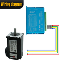 Kit moteur pas à pas Nema 23 à boucle fermée 2Nm 2.2Nm 3Nm sans perte de pas, moteur hybride servo pour routeur CNC et imprimante 3D
