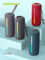 Altavoz Bluetooth Portátil Hopestar P39 de 20W, Resistente al Agua IPX6, con Luz RGB, TWS Estéreo, Radio FM, para Exteriores, Fácil de Transportar