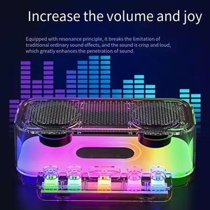 ลำโพงไร้สายพกพา Z6 คุณภาพสูง BT5.0 พร้อมไฟ RGB LED รองรับ USB FM/TF ความจุเสียงสูง อุปกรณ์สุดเท่ - Product Image 4
