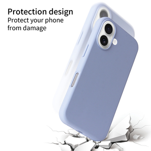 Funda de Silicona Real para Teléfono Móvil con Diseño Moderno para <span class=keywords><strong>iPhone</strong></span> 14 15 16 17 Pro Max Plus con Forro de Microfibra Suave en la Parte Trasera - Product Image 5