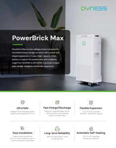 Dyness Powerbrick 16kwh Lithium Battery With 10kva Hybrid Invrtert 51.2v 314ah 8000 <b>Cycle</b> Home Energy Powerbrick Pro Long <b>Cycle</b> - Product Image 4