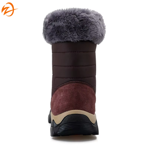 Nouvelle Arrivée Bottes d'Hiver en Tissu Extensible Plissé Style Italien pour Hommes Grande Taille 46 Vente en Gros Chaussures de Randonnée Longues Thermiques Automne - Product Image 6
